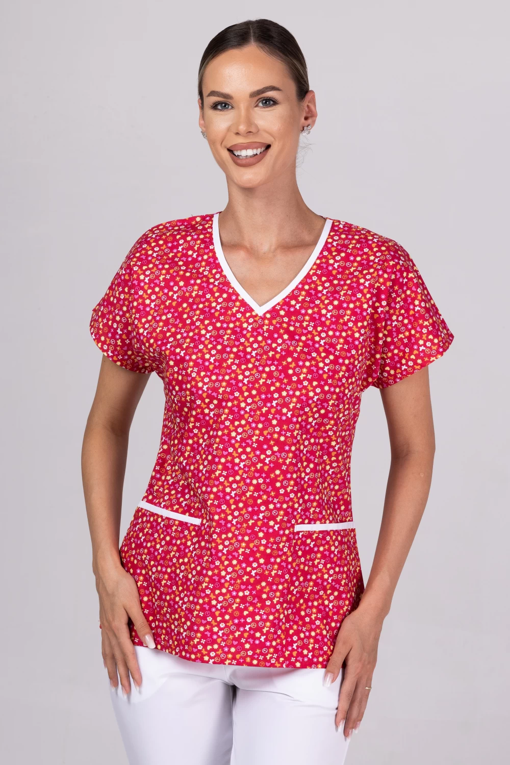 "Hippie Butterflies" premium Cotton Stretch ™  bluza s ilustracijom