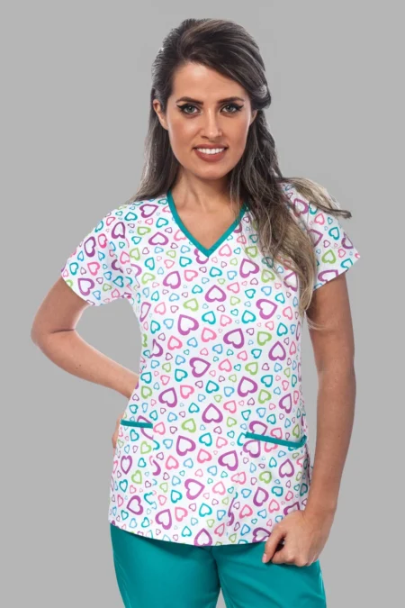 " Light Heartbeat " premium Cotton Stretch ™ bluza s ilustracijom