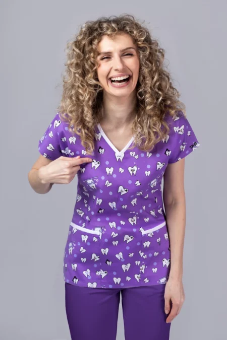 " Velvet Teeth Fiesta " premium Cotton Stretch ™ bluza s ilustracijom