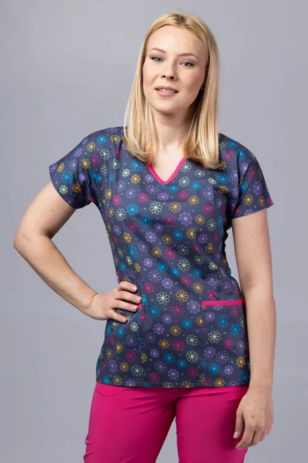 " Floral galaxy " premium Cotton Stretch ™  bluza s ilustracijom