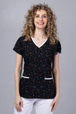 " Butterfly Stamps " premium Cotton Stretch ™  bluza - Slika 3