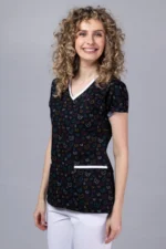 " Butterfly Stamps " premium Cotton Stretch ™  bluza - Slika 5