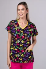 " Leptirovi cvijetići " premium Cotton Stretch ™ bluza - Slika 29