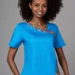 " Candy by the Ocean " Cotton Stretch ™ asimetrična ilustracija