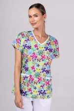 " Leptirovi cvijetići " premium Cotton Stretch ™ bluza - Slika 30