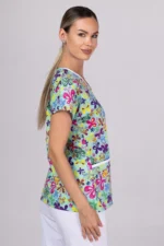 " Leptirovi cvijetići " premium Cotton Stretch ™ bluza - Slika 31