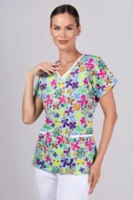 " Leptirovi cvijetići " premium Cotton Stretch ™ bluza - Slika 22