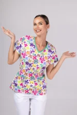 " Leptirovi cvijetići " premium Cotton Stretch ™ bluza - Slika 16