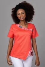 " Magic Coral " Cotton Stretch ™ premium bluza - Slika 4