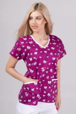 " Teeth Fiesta " premium Cotton Stretch ™ bluza - Slika 12