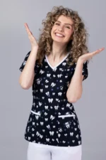 " Teeth Fiesta " premium Cotton Stretch ™ bluza - Slika 18