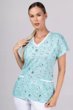 " Teeth Fiesta " premium Cotton Stretch ™ bluza - Slika 6