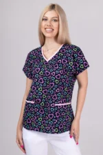 " Blue Heartbeat " premium Cotton Stretch ™ bluza - Slika 3