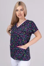 " Blue Heartbeat " premium Cotton Stretch ™ bluza - Slika 4