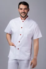 ROBERT tunika kratkih rukava obrub i kopčanje u boji - Slika 4