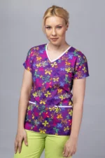 " Leptirovi cvijetići " premium Cotton Stretch ™ bluza - Slika 6