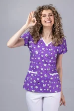 " Teeth Fiesta " premium Cotton Stretch ™ bluza - Slika 3