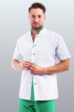 ROBERT tunika kratkih rukava obrub i kopčanje u boji - Slika 16