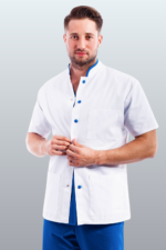 ROBERT tunika kratkih rukava obrub i kopčanje u boji - Slika 14