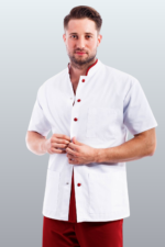 ROBERT tunika kratkih rukava obrub i kopčanje u boji - Slika 11