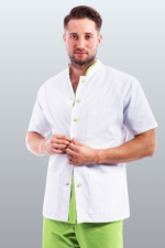 ROBERT tunika kratkih rukava obrub i kopčanje u boji - Slika 10