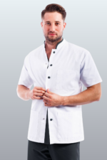 ROBERT tunika kratkih rukava obrub i kopčanje u boji - Slika 9